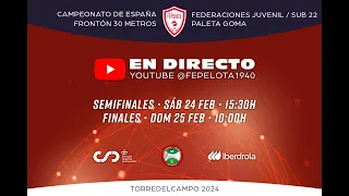 FINALES - CAMPEONATO DE ESPAÑA FEDERACIONES JUVENIL/SUB22 FRONTÓN 30 METROS