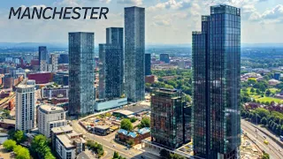 MANCHESTER UK 🇬🇧 [4K] BY DRONE - DREAM TRIPS