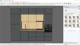 Biblioteca de Componentes Dinámicos para Sketchup - Diseña y Despieza automáticamente Cocinas, ...