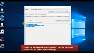 How to Solve PCMFlash Software Update to V1.25 'USB Dongle No Accessible'