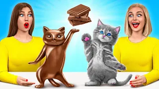 Desafio Comida Real vs Comida De Chocolate | Batalha de Comidas por TeenDO Challenge