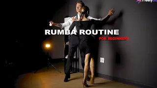 Rumba Routine for Beginners / International Latin  / Dmitriy Chopenko and Valeria Khrapak