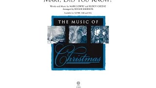 Mary, Did You Know? (SATBB Choir) - Arranged by Roger Emerson