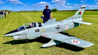 Giant XXXL Fiat G 91 RC Turbine Model | Scale 1:2,7 | Flight from World Champion Marc Petrak