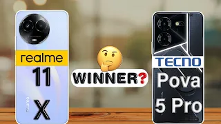 realme 11x vs Tecno Pova 5 Pro : Best Phone Under 15000⚡😮