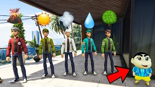 Shinchan Playing Hide Seek With Elemental God Ben 10 Avengers Hulk In GTA 5