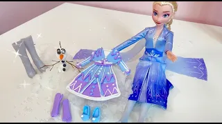 How to Make elsa Doll Dress  Set from Polymer Clay | DIY Easy Polymer Clay Tutorial