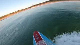 Surf POV Day 6 spot Y, wind WSW, tide low but making water 20C