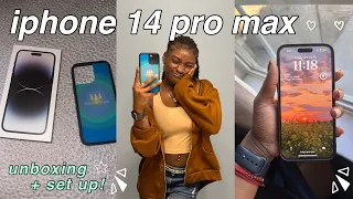 IPHONE 14 PRO MAX Unboxing & Set up!