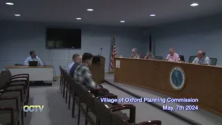 Village of Oxford Planning Commission Meeting: May, 7th 2024