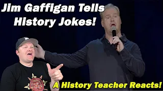 History Teacher Reacts to Jim Gaffigan History Jokes!