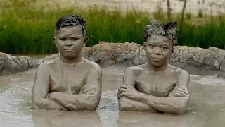 Take a dip in "mud volcanoes"