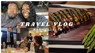 Quick trip to NASHVILLE  TN | Travel Vlog | Surprising Our Dad | Perry’s Steakhouse