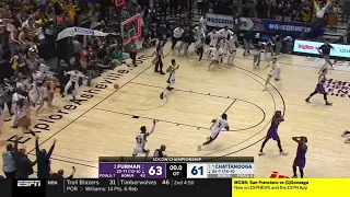 Furman vs Chattanooga CRAZY Ending | 2022 College Basketball