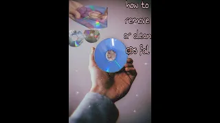 how to remove or clean CD foil