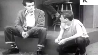 1950s Young Tearaways, Gang, Hoodlums. Educational film