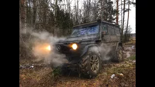 Мерседес гелендваген против Уаз. Штурмуем реку. hard off road