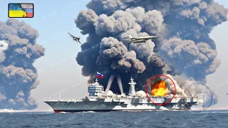 Horrifying Moment, Russian Aircraft Carrier Containing 250 Secret Jets Destroyed by US F-16