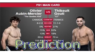 UFC OTTAWA Prediction: Olivier Aubin-Mercier vs Thibault Gouti UFC Fight Night 89