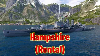Meet The Hampshire Rental! Tier 7 British Cruiser (World of Warships Legends)
