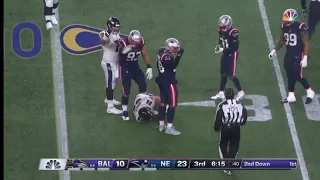 Nick Boyle Serious Knee Injury Vs Patriots  ( Carted Off ) | NFL Week 10