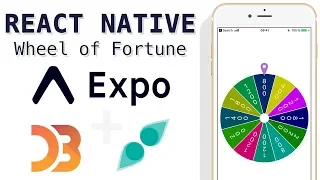 React Native Wheel of Fortune | Gesture handler | D3 | Popmotion