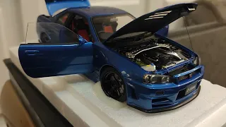 Autoart 77462 1/18 NISMO R34 GT-R Z-tune (BAYSIED BLUE)