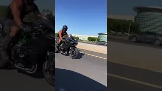 kawasaki ninja h2r flyby exhaust sound