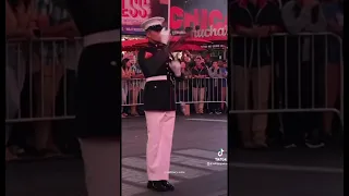 USMC Silent Drill Platoon downtown New York