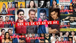 Battle of Celebrity - Shahrukh Khan Vs Salman Khan Vs Aamir Khan Vs Akshay Kumar| reaction mashup|