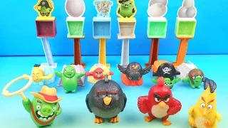 2016 THE ANGRY BIRDS SET OF 10 McDONALDS HAPPY MEAL MOVIE TOYS COLLECTION VIDEO REVIEW