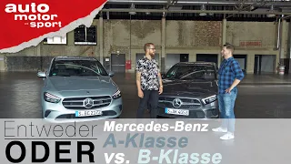 Mercedes-Benz A-Klasse vs B-Klasse | Entweder ODER | (Vergleich/Review) auto motor und sport