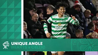Unique Angle: Hearts 1-2 Celtic - Hatate's rocket & Giakoumakis' back-heel finish! 🍀