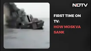 Watch: First Video Of Russian Warship Moskva Sinking Emerges Online