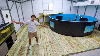 Building the 5,500G FISH POND Deck & Dock!! (crazy)