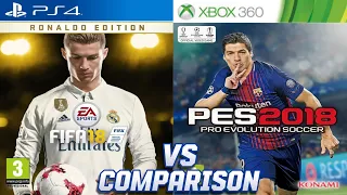 FIFA 18 PS4 Vs PES 2018 Xbox 360