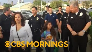 Palm Springs cops escort daughter of officer killed on duty