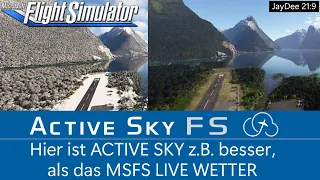 Ein Beispiel wo Active Sky besser als das MSFS Live Wetter ist ★ MSFS 2020