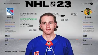 NHL 23 | PATRICK KANE TRADE TO RANGERS