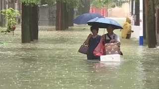 Torrential Rains Batter east China's Anhui Province