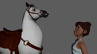 Hugging horse Animation