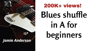 Blues shuffle in A for beginners