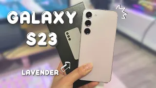 Samsung Galaxy S23 Unboxing (Lavender 256GB) | Aesthetic | Camera Test