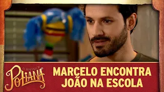 Marcelo encontra João andando pela escola | As Aventuras de Poliana