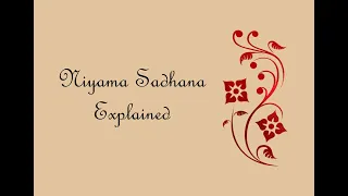 Niyama Sadhana