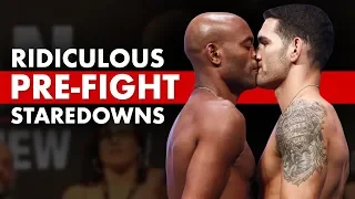 10 Ridiculously Hilarious Pre-Fight Staredowns