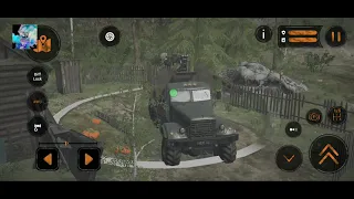 spintires mudrunner android gameplay || truck gets stuck || off road truck