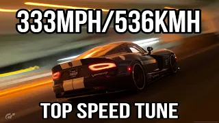 GT7 | 333MPH/536KMH Viper SWP Top Speed Tune