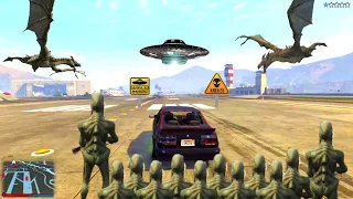 🎮GTA 5 - I break Into Area 51 & Escape with all Secrets🎧