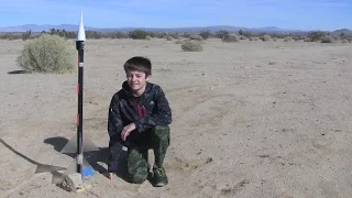 launching a two-stage rocket with on-board camera